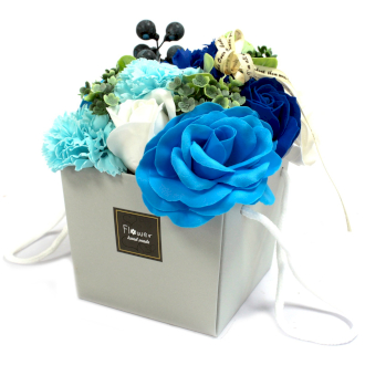 Blue Rose Carnation Box