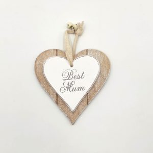 Best Mum Wooden Heart