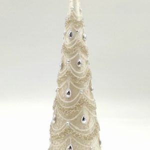 Large Glass Light Up Christmas Tree