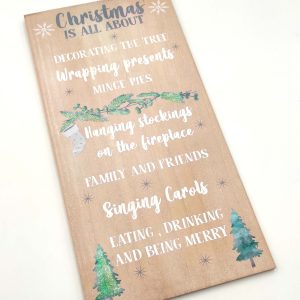 Christmas Wooden Sign