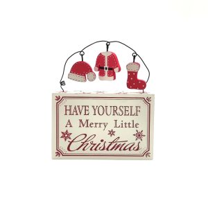 Tabletop Christmas Block - White