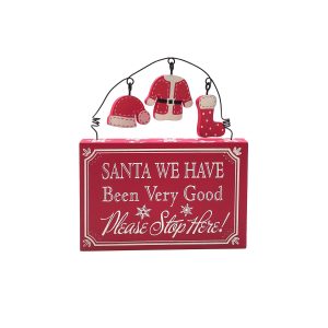 Tabletop Christmas Block - Red