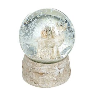 Standing Deer With Friends Snowglobe