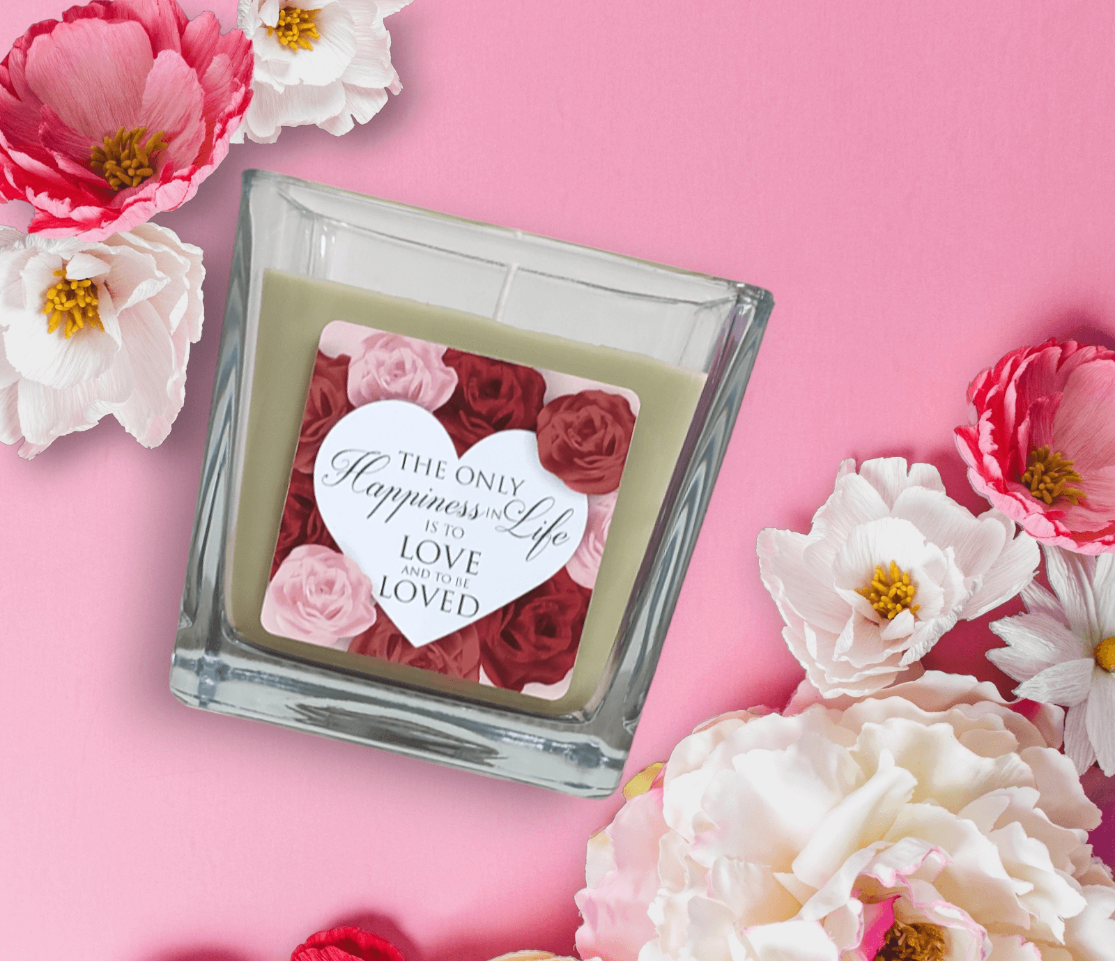 The Only Happiness In Life Is To Love... - 420ml Massage Scented Candle