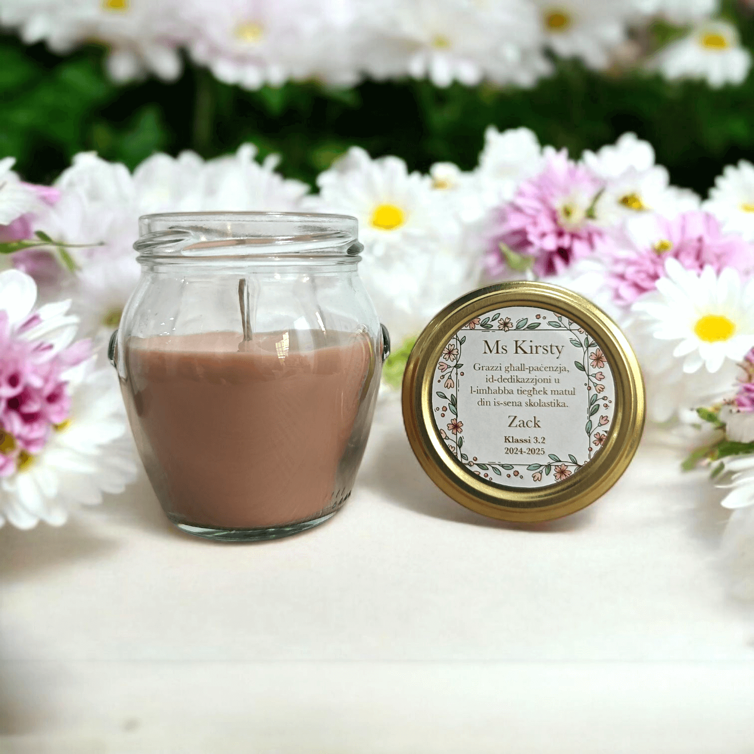 Grazzi Għall - Paċenzja... - 110ml Personalised Massage Scented Candle