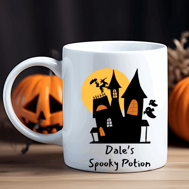 Spooky House – Personalised Halloween Mug