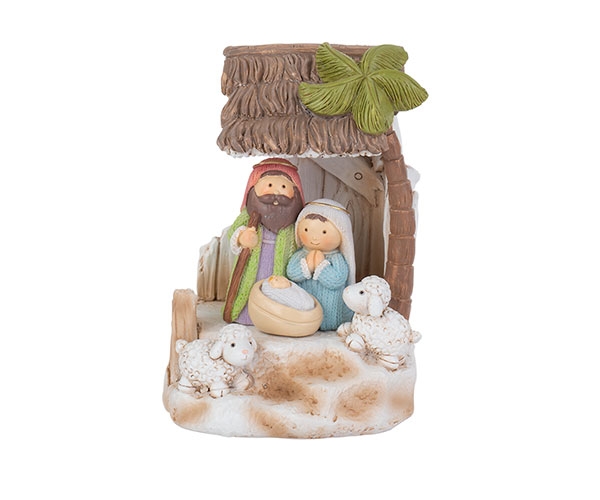 Nativity Scene with Sheep