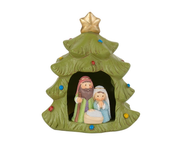 LightUp Nativity Scene in Christmas Tree