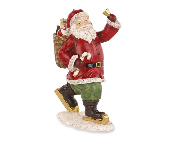 Santa on Ice Figurine