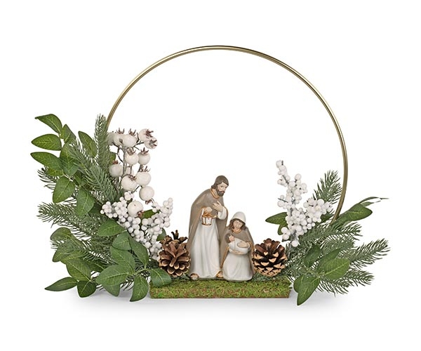 Holy Family with Hoop and Greenery