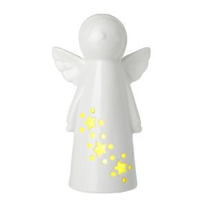 Light-Up Ceramic Angel (14cm)
