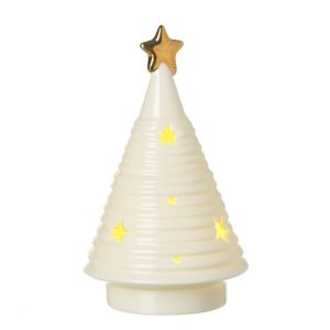 Light Up Ceramic Christmas Tree (14cm)