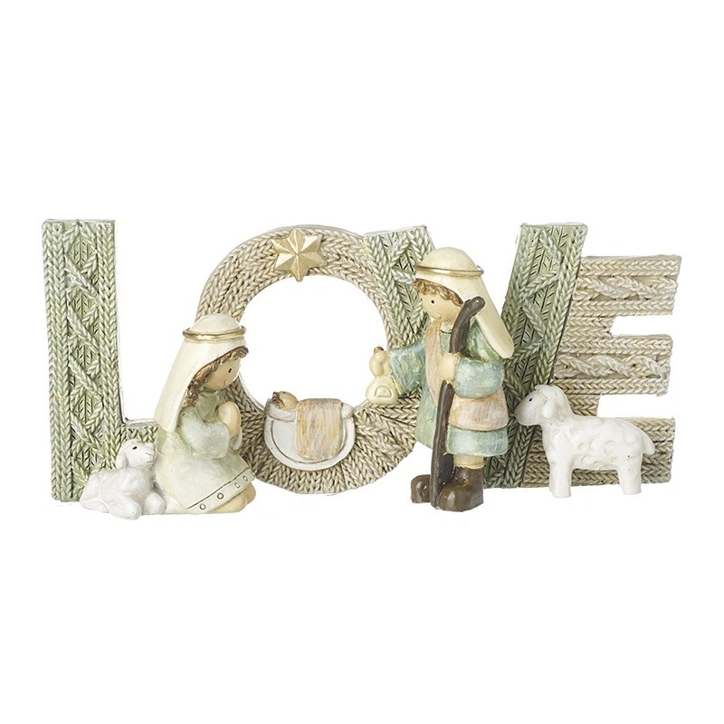 Resin Nativity Love Sign
