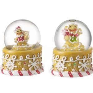 Mini Gingerbread Snow Globes