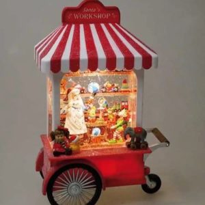 Santa's Workshop Musical Snowglobe