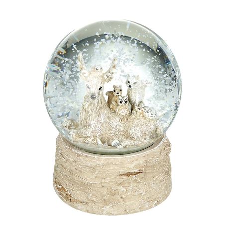 Deer Family Snow Globe