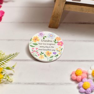 Grandma Ceramic Floral Coaster