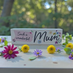 Wonderful Mum - Wooden Block
