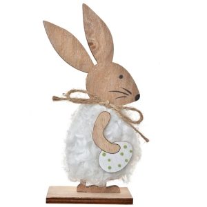White Wooden Rabbit