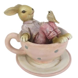 Bunny Sitting In A Cup