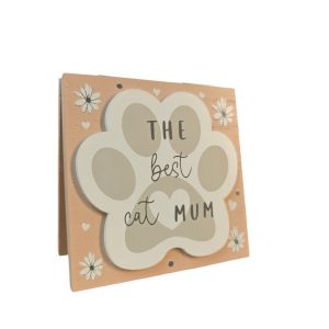 Best Cat Mum - Wooden Block