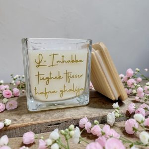 L-Imħabba Tiegħek Tfisser Ħafna - Massage Scented Candle