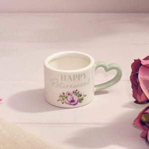 Happy Retirement Ceramic Tealight Holder