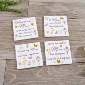 Mum Ceramic Coaster – 10 x 10 cm