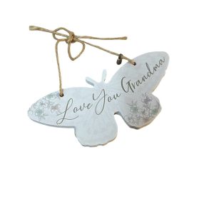 Love You Grandma Butterfly Hanging Decoration