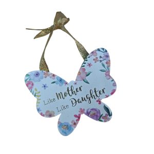 Like Mother, Like Daughter Butterfly - Wooden Decoration