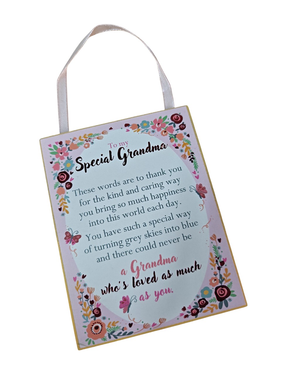 To My Special Grandma- Hanging Plaque