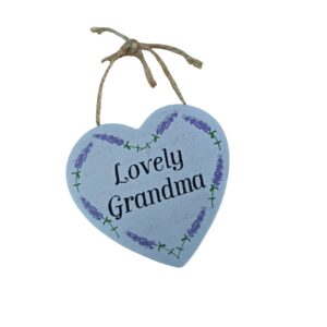 Lovely Grandma - Wooden Heart Decoration
