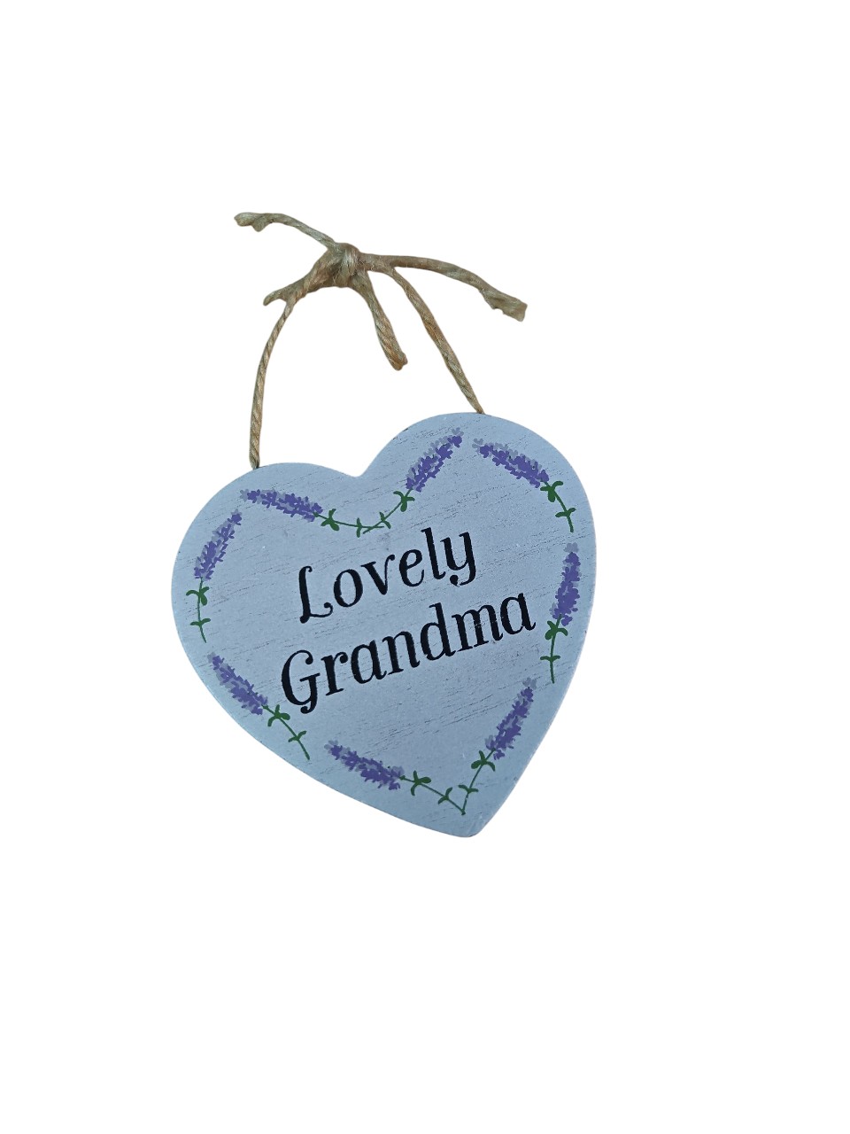 Lovely Grandma - Wooden Heart Decoration