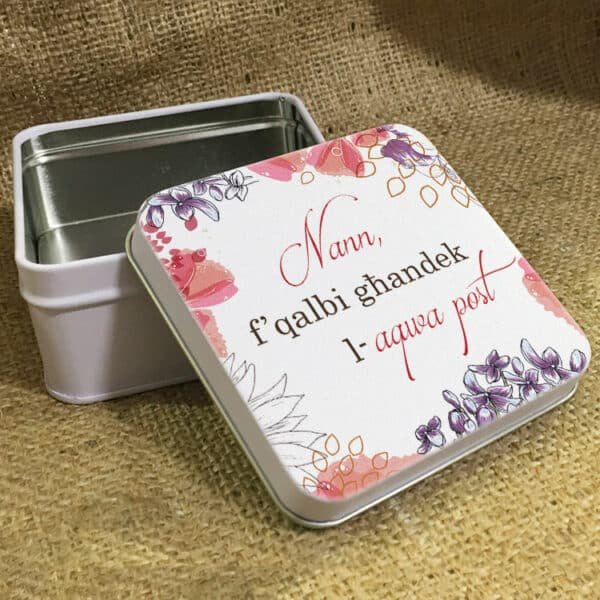 Nann, f’qalbi għandek l-aqwa post -Metal Keepsake Tin