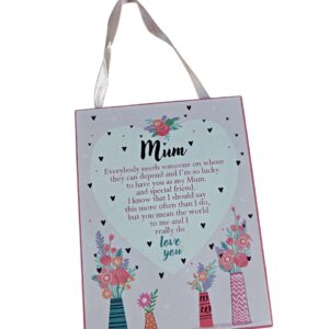 Sentimental Mum Wooden Hanging Plaque