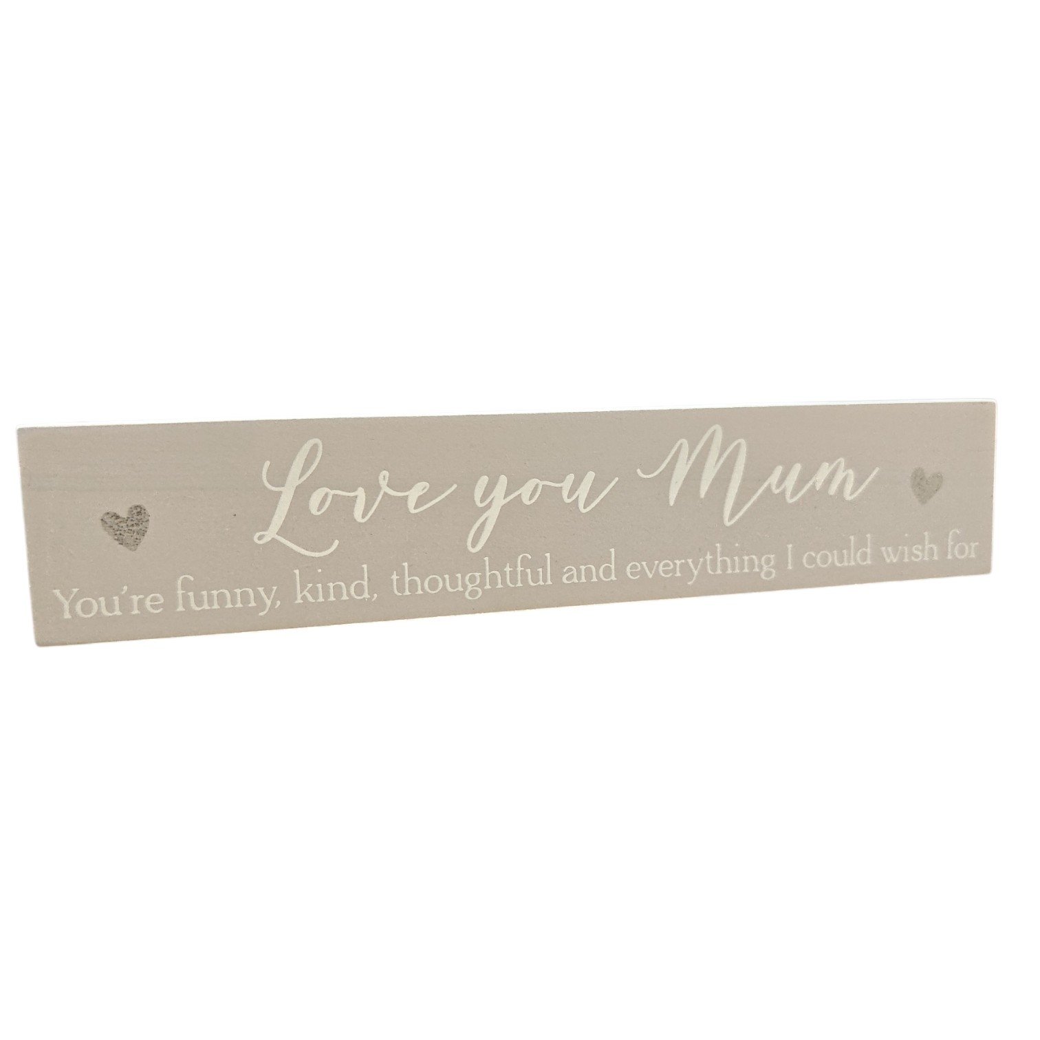 Love You Mum - Wooden Block