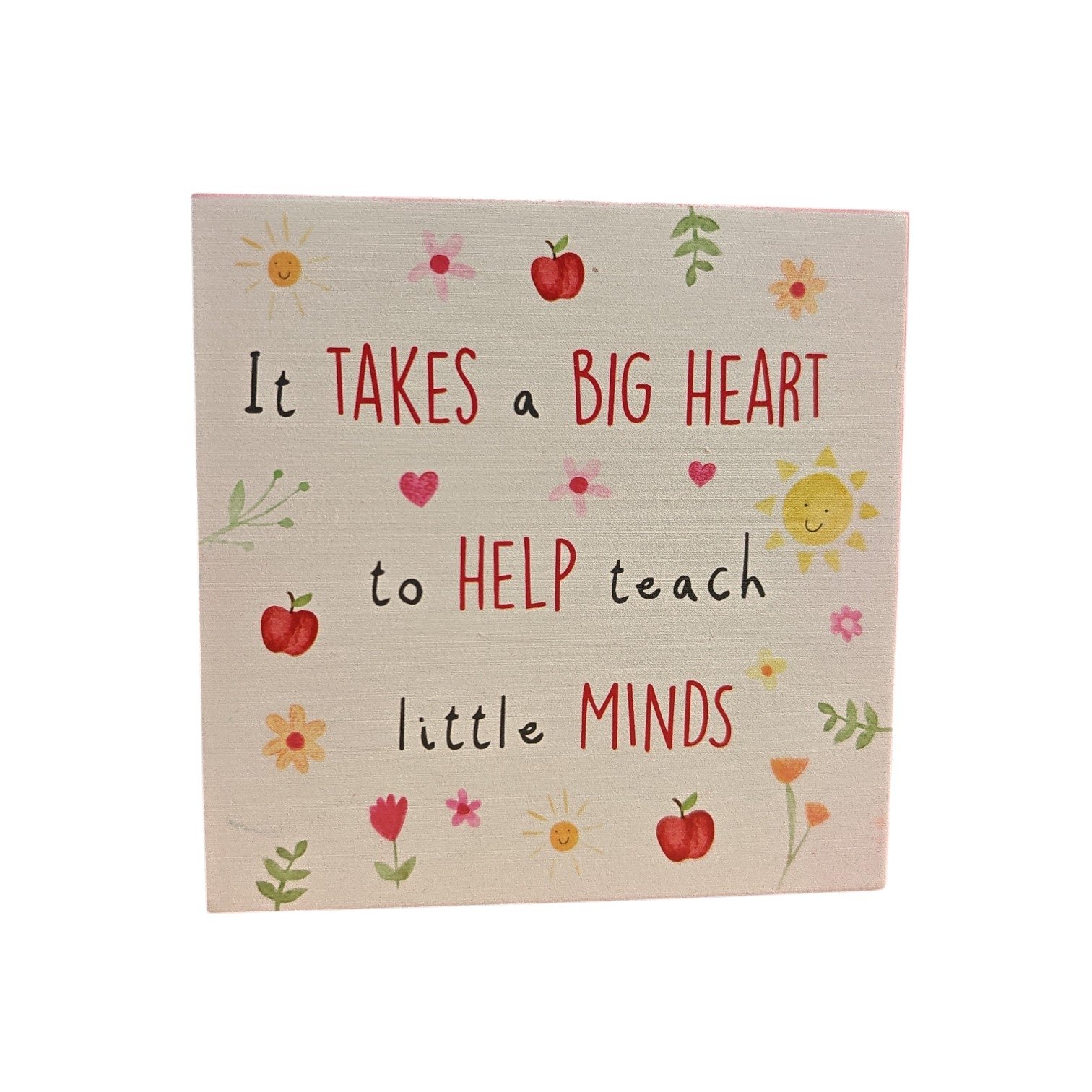 It Takes A Big Heart... - Wooden Block