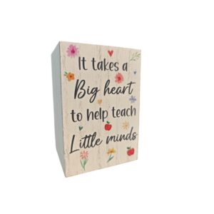 It Takes A Big Heart... - Wooden Pencil Holder