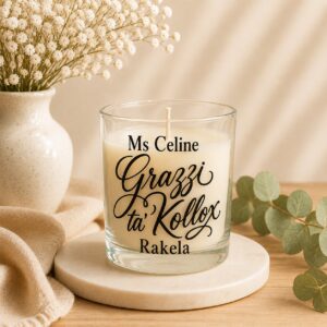 Grazzi Ta' Kollox - Personalised Candle