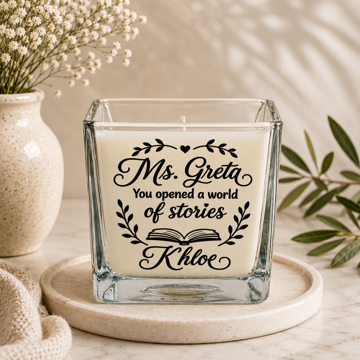 You Opened A World... - 420ML Personalised Candle