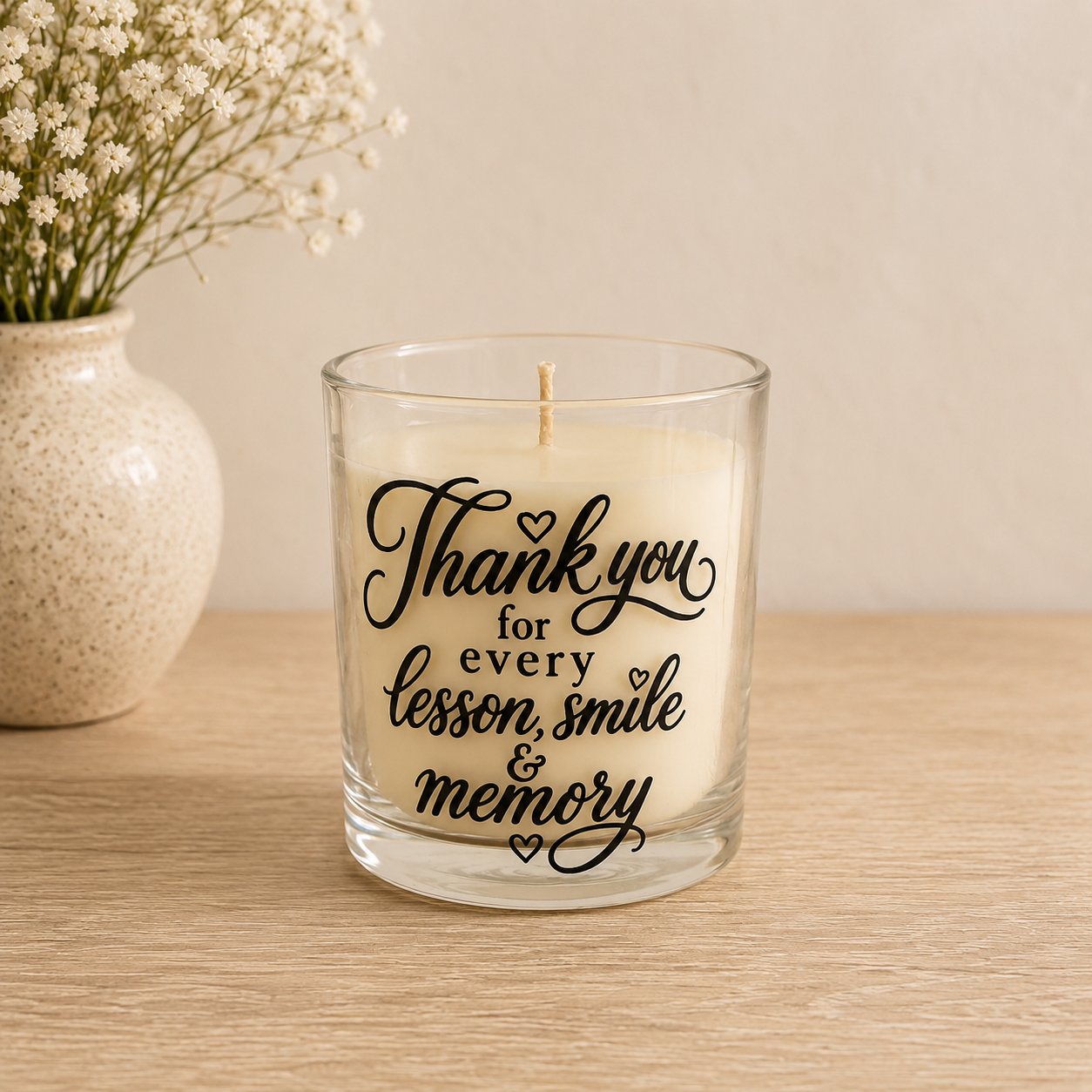 Thank You For Every Lesson,Smile...-175ML Candle