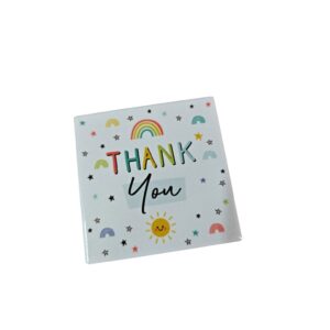 Thank You Ceramic Coaster