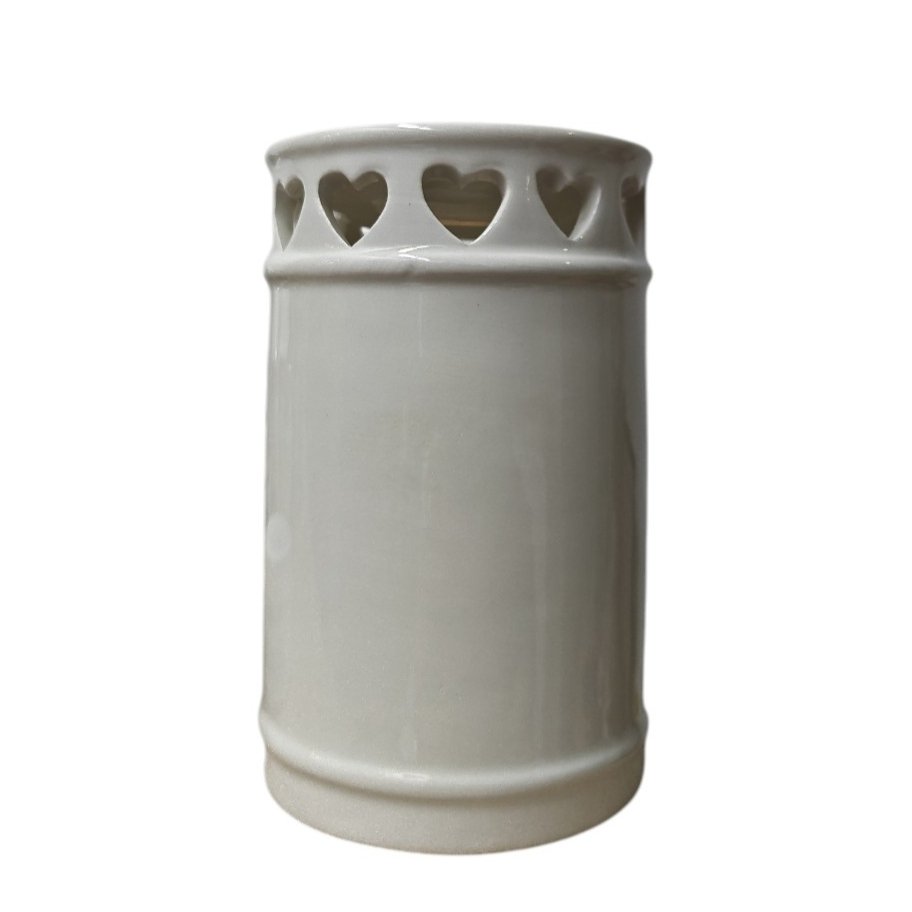 Ceramic Wax Melt Burner – Heart Design (14.5cm)