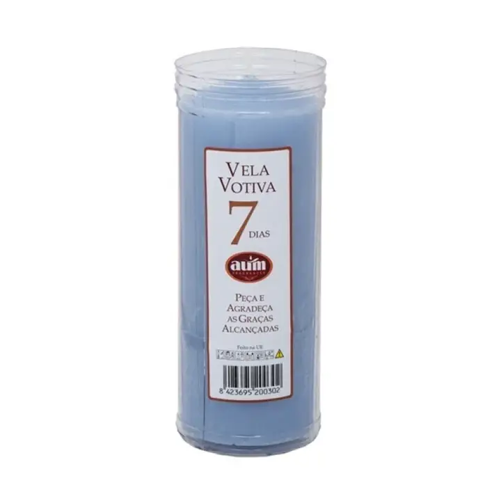 7 Days - Light Blue Votive Candle
