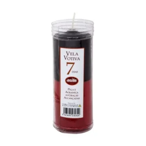 7 Days - Black/Red Votive Candle