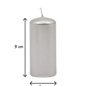 Silver Pillar Candle