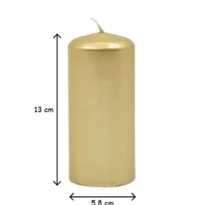 Gold Pillar Candle