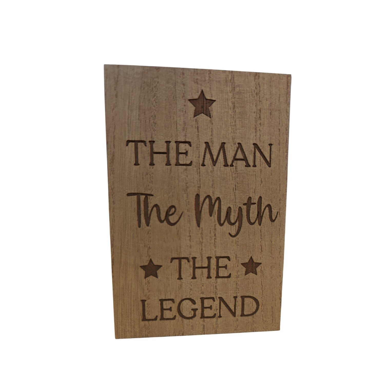 The Man, The Myth, The Legend Wooden Block
