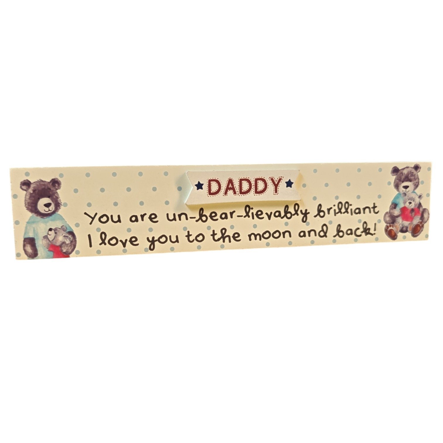 Daddy Wooden Block