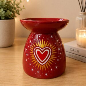 Red Heart Oil Burner – 10 x 10 cm